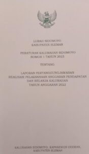 Laporan Pertanggungjawaban Realisasi Anggaran Pendapatan dan Belanja Kalurahan Tahun 2022